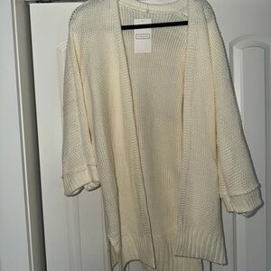 Wilfred Ivory Knit Cardigan